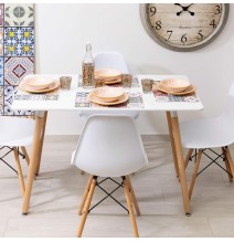 copy of Mesa de Comedor o Cocina de 120 cm Lacada Blanca 76x120x80 Cm – Alta Resistencia y Durabilidad