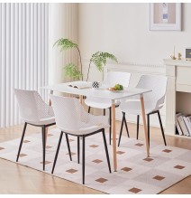 copy of Mesa de Comedor o Cocina de 120 cm Lacada Blanca 76x120x80 Cm – Alta Resistencia y Durabilidad