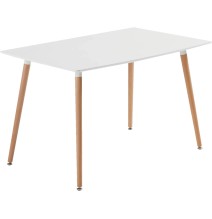 copy of Mesa de Comedor o Cocina de 120 cm Lacada Blanca 76x120x80 Cm – Alta Resistencia y Durabilidad