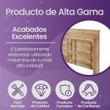 Pack de Dormitorio con Cabecero de 160 x 120 cm + 2 Mesitas de Noche + Sinfonier | Color Cañón (para Cama de 135-140 o 160)